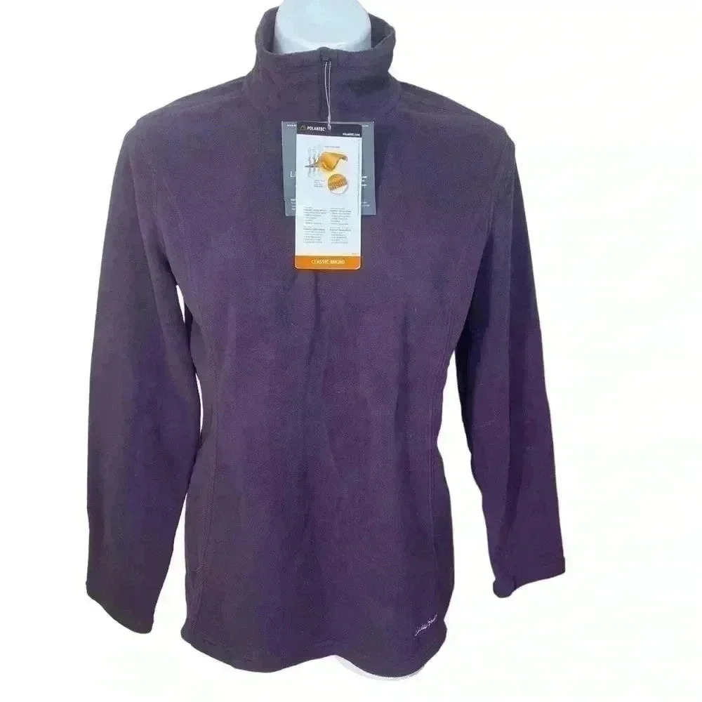 Eddie Bauer polartec quest  150 zip fleece pullover top long sleeve gorpcore